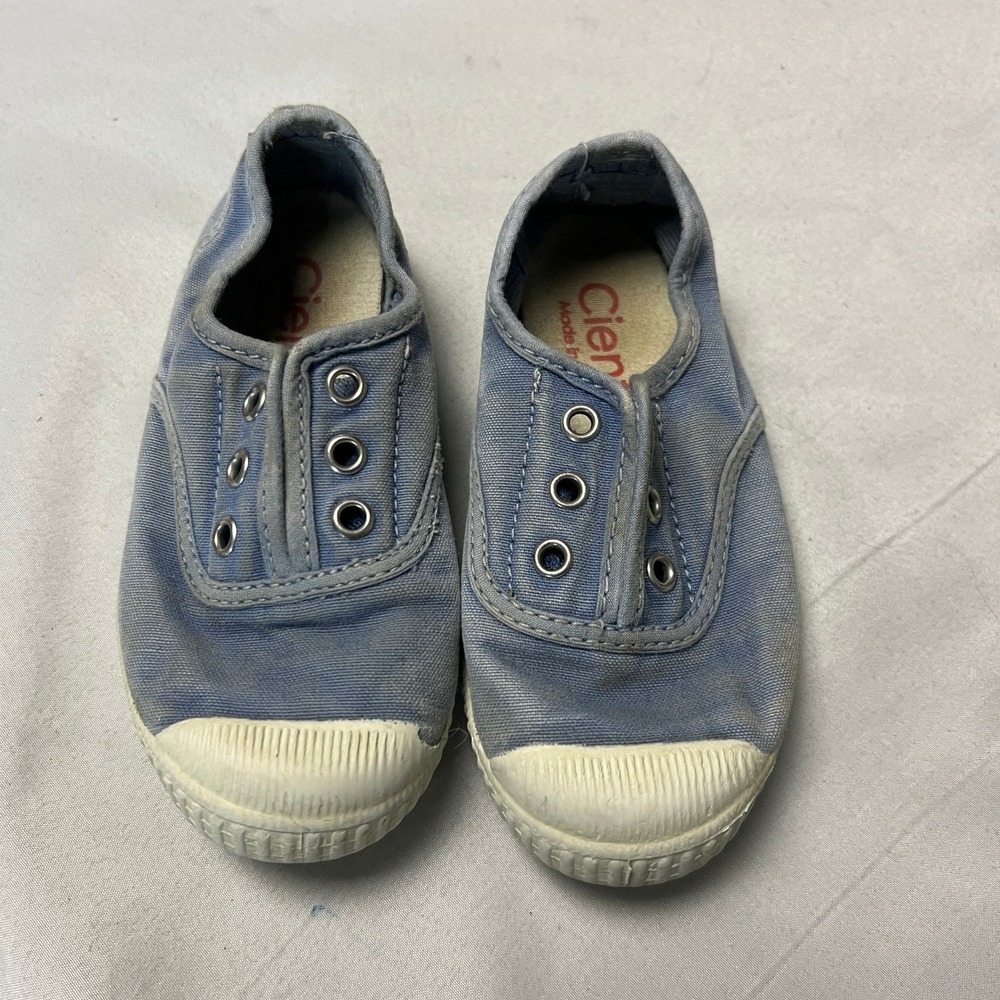 Cienta Kids Canvas Slip On Sneakers Casual Shoes Blue Toddler Size 25 -‎ 8.5